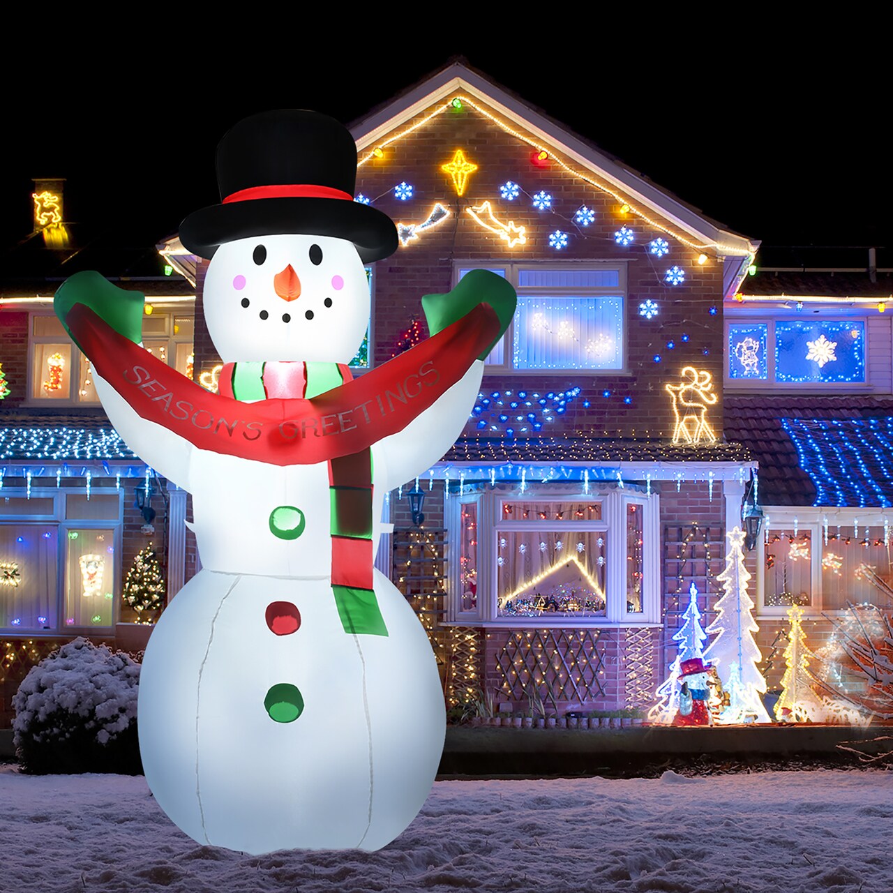 Outdoor christmas hot sale snowman